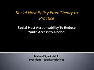 Social Host Policy: Theory to Reduce Youth Alcohol Access