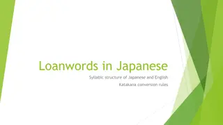 English Loanwords in Japanese: Adaptation and Evolution