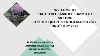 State Level Bankers Committee Meeting for the Quarter Ended March 2022