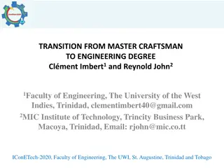 Transition from Master Craftsman to Engineering Degree