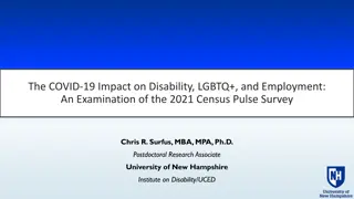 Understanding the Impact of COVID-19 on Disability and LGBTQ+ Communities