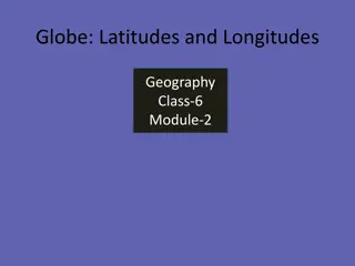 Understanding Latitudes and Longitudes on a Globe