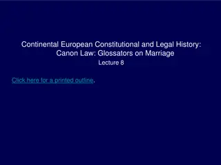 Development of Canon Law: From Glossators to Gratian