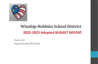 Winship-Robbins School District 2022-2023 Adopted Budget Report