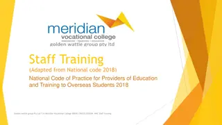 The National Code of Practice for Education Providers