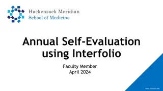 Guide to Annual Self-Evaluation Using Interfolio for Faculty Members