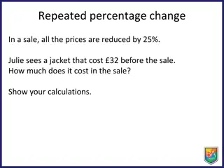 Repeated Percentage Change Challenges