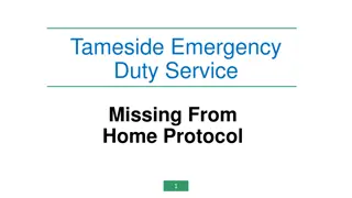 Tameside Emergency Duty Service Missing From Home Protocol