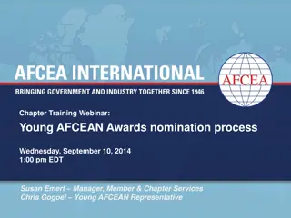 Young AFCEAN Awards Nomination Process Webinar