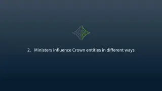 Ministers' Influence on Crown Entities through Strategic Processes