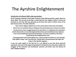 The Ayrshire Enlightenment: Religious Debates and Cultural Struggles in 18th-Century Scotland