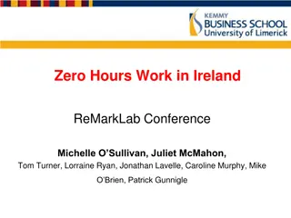 Zero Hours Work in Ireland: Legal Issues and Recommendations