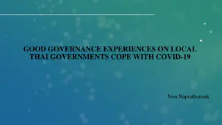 Analyzing Good Governance Experiences in Thai Local Governments Coping with COVID-19