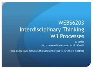 Interdisciplinary Thinking Processes in WEBS6203 Course Overview