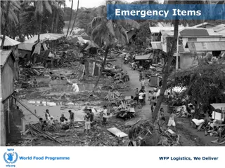 Emergency Items Management in Humanitarian Logistics