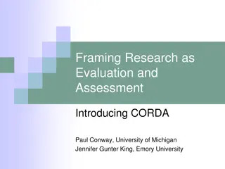 Enhancing Archival Research and Assessment: CORDA Perspectives