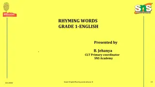 Understanding Rhyming Words in Grade 1 English