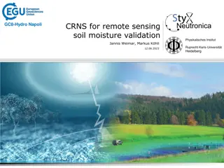 Advances in Remote Sensing for Soil Moisture Validation and Calibration