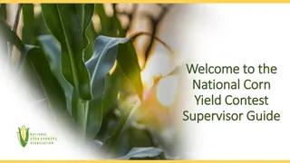 National Corn Yield Contest Supervisor Guide