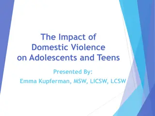 Impact of Domestic Violence on Adolescents: Understanding the Devastating Effects