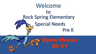 Rock Spring Elementary Special Needs Pre-K Open House 20-21