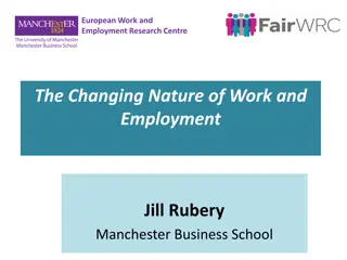 The Changing Nature of Work and Employment: Insights from European Research