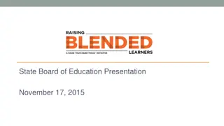 Blended Learning Initiatives in Education: RYHT Presentation Overview