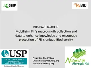 Mobilizing Fiji's Macro-Moth Collection for Biodiversity Protection