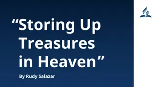 Reflections on Storing Up Treasures in Heaven