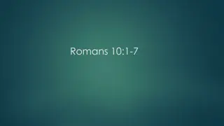 Understanding Salvation Through Faith: Romans 10:1-13