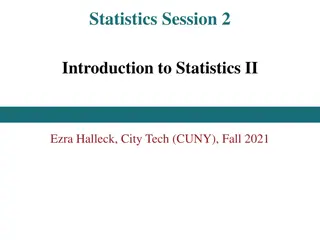 Introduction to Statistics: Descriptive and Inferential Methods