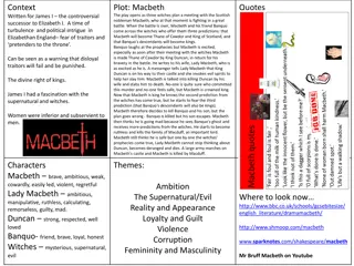 Intrigues and Social Consequences in Macbeth and An Inspector Calls