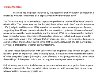 Teleconnections in Weather Patterns