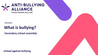 Understanding Bullying in Secondary School Assemblies