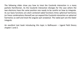 Understanding Coulomb Interaction in Many-Particle Hamiltonian