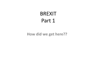 The Road to Brexit: How Did We Get Here?