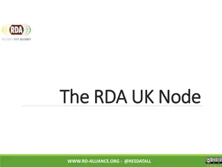 Overview of RDA UK Node Engagement and Activities