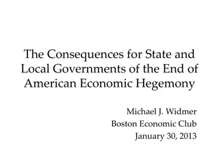 Challenges for State and Local Governments Post-American Economic Hegemony