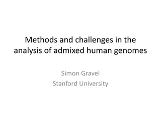 Analysis of Admixed Human Genomes: Methods and Challenges