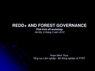 REDD+ and Forest Governance for Sustainable Resource Management