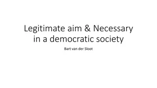 Legitimate Aims in a Democratic Society - Exam Preparation Overview