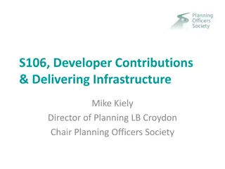 Understanding Section 106 Developer Contributions and Infrastructure Delivery