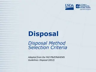 Guidelines for Animal Disposal Methods