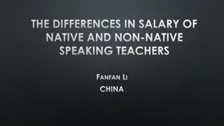 Disparities in Salary Between Native and Non-Native Speaking Teachers in China