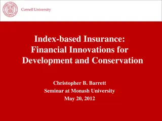 Exploring Index-based Insurance Innovations for Development