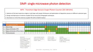 Research Project on Microwave Photon Detection with Transition Edge Sensors