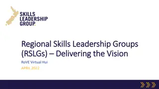 Enhancing Collaboration for Regional Skills Leadership Groups in Meeting Future Workforce Needs