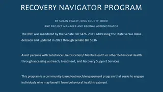 Recovery Navigator Program Overview