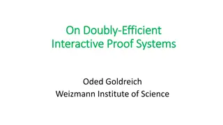 Efficient Interactive Proof Systems Overview