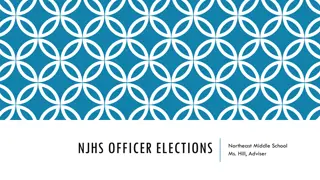 Northeast Middle School NJHS Officer Elections Information